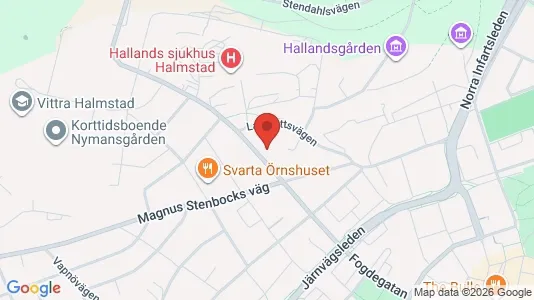 Apartments for rent i Halmstad - kort over placeringen