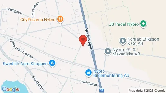 Apartments for rent i Nybro - kort over placeringen