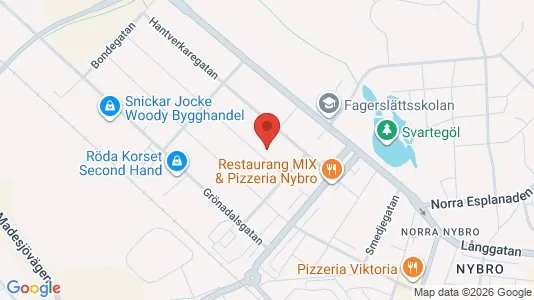 Apartments for rent i Nybro - kort over placeringen