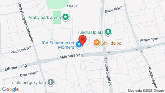 Apartments for rent i Växjö - kort over placeringen