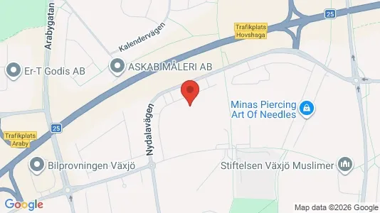 Apartments for rent i Växjö - kort over placeringen