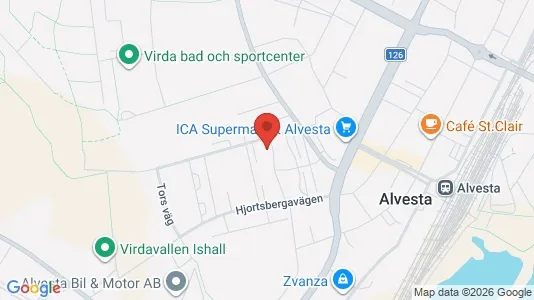 Apartments for rent i Alvesta - kort over placeringen