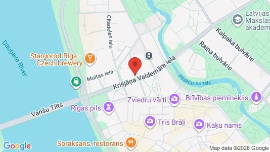 Apartments for rent i Riga Vecrīga - kort over placeringen