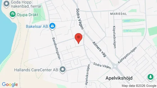 Apartments for rent i Varberg - kort over placeringen