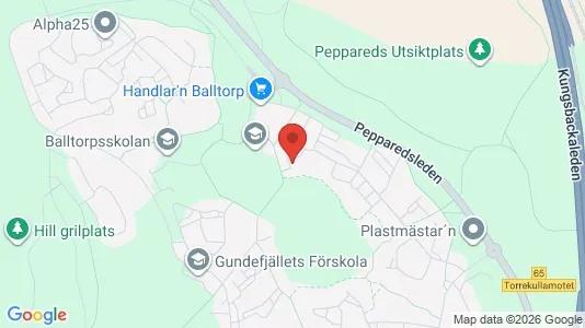Apartments for rent i Mölndal - kort over placeringen