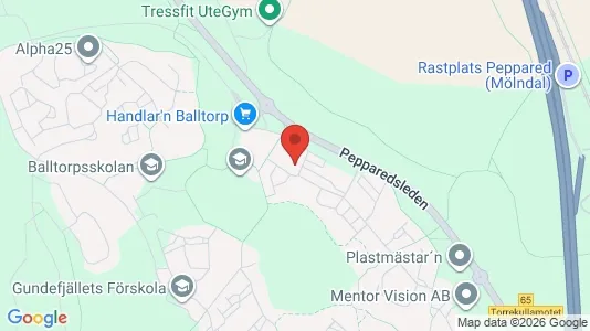 Apartments for rent i Mölndal - kort over placeringen