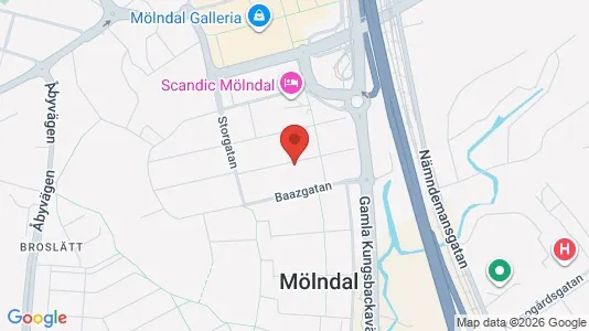 Apartments for rent i Mölndal - kort over placeringen
