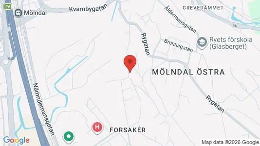 Apartments for rent i Mölndal - kort over placeringen