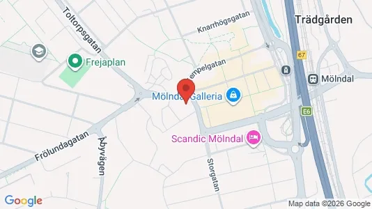Apartments for rent i Mölndal - kort over placeringen