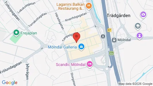 Apartments for rent i Mölndal - kort over placeringen