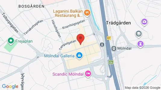 Apartments for rent i Mölndal - kort over placeringen