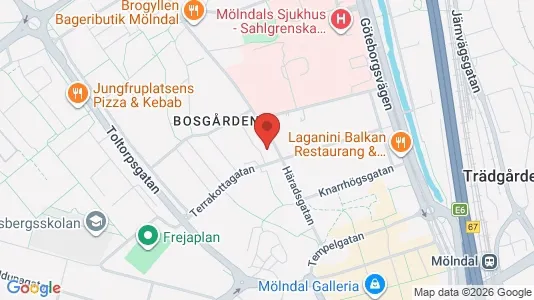 Apartments for rent i Mölndal - kort over placeringen