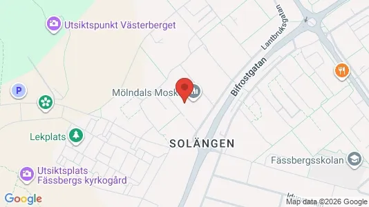 Apartments for rent i Mölndal - kort over placeringen