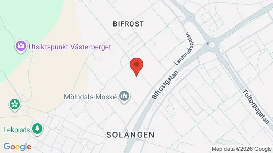 Apartments for rent i Mölndal - kort over placeringen