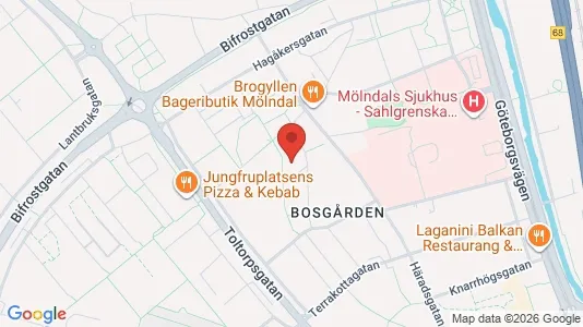 Apartments for rent i Mölndal - kort over placeringen