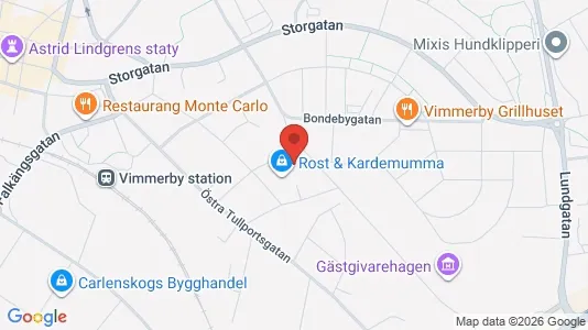 Apartments for rent i Vimmerby - kort over placeringen