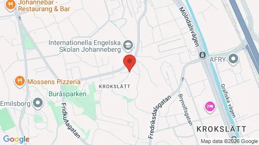 Apartments for rent i Johanneberg - kort over placeringen