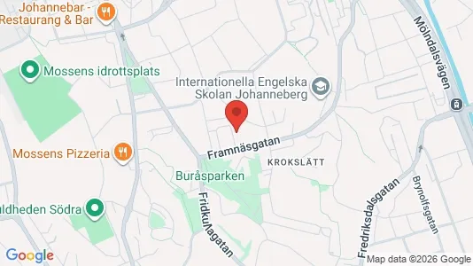 Apartments for rent i Johanneberg - kort over placeringen