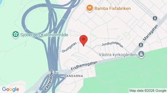 Apartments for rent i Majorna-Linné - kort over placeringen