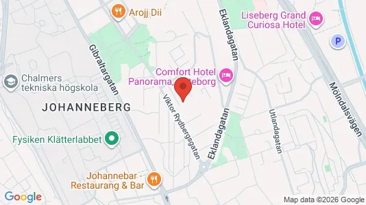 Apartments for rent i Johanneberg - kort over placeringen