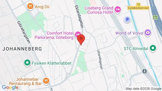 Apartments for rent i Johanneberg - kort over placeringen