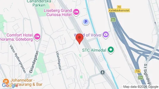 Apartments for rent i Johanneberg - kort over placeringen