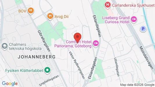 Apartments for rent i Johanneberg - kort over placeringen