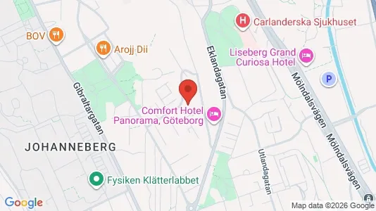 Apartments for rent i Johanneberg - kort over placeringen