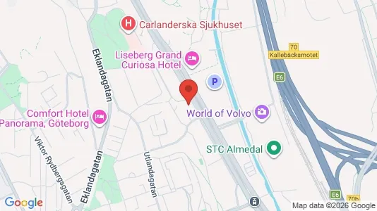 Apartments for rent i Johanneberg - kort over placeringen