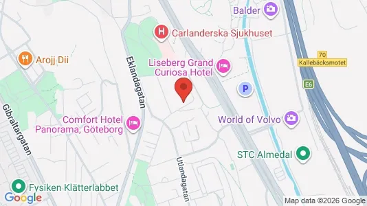 Apartments for rent i Johanneberg - kort over placeringen