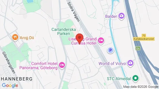Apartments for rent i Johanneberg - kort over placeringen
