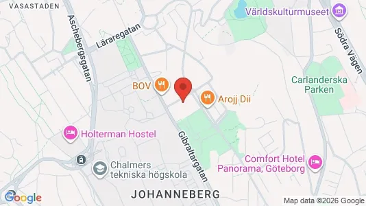 Apartments for rent i Johanneberg - kort over placeringen