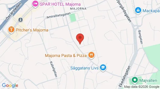 Apartments for rent i Majorna-Linné - kort over placeringen