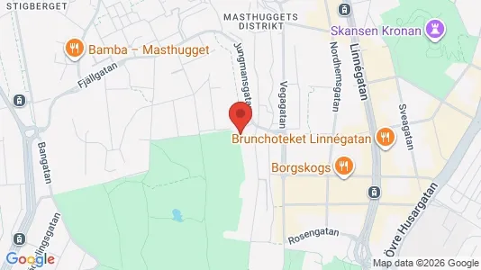 Apartments for rent i Majorna-Linné - kort over placeringen