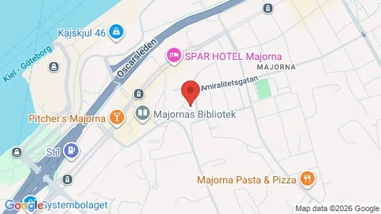Apartments for rent i Majorna-Linné - kort over placeringen