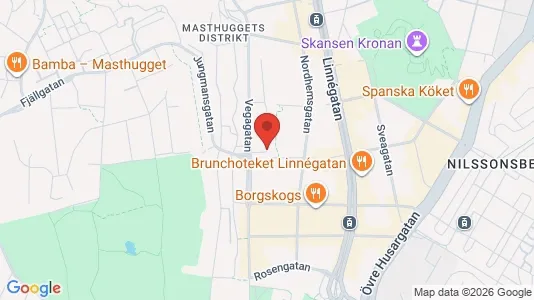 Apartments for rent i Gothenburg City Centre - kort over placeringen