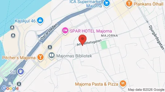 Apartments for rent i Majorna-Linné - kort over placeringen