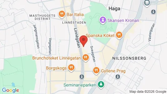 Apartments for rent i Majorna-Linné - kort over placeringen