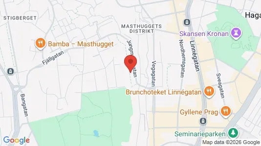 Apartments for rent i Majorna-Linné - kort over placeringen