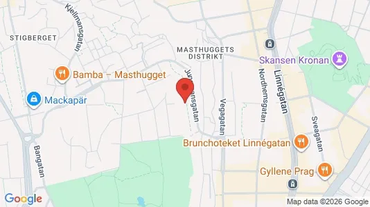 Apartments for rent i Majorna-Linné - kort over placeringen