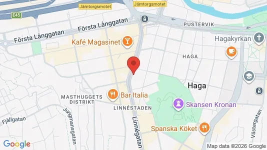 Apartments for rent i Gothenburg City Centre - kort over placeringen
