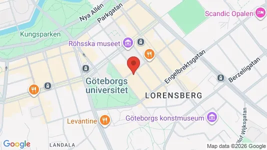Apartments for rent i Gothenburg City Centre - kort over placeringen