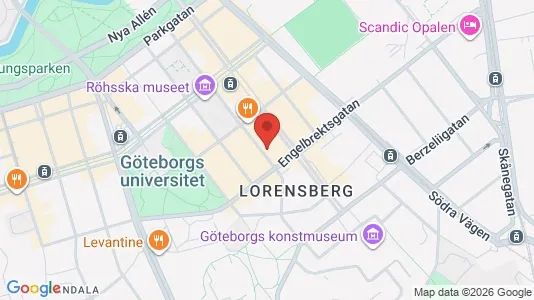 Apartments for rent i Gothenburg City Centre - kort over placeringen