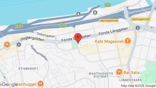 Apartments for rent i Gothenburg City Centre - kort over placeringen