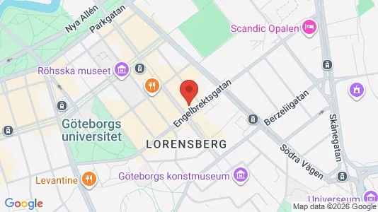 Apartments for rent i Gothenburg City Centre - kort over placeringen