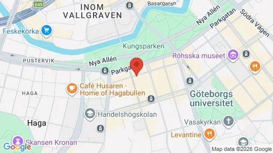 Apartments for rent i Gothenburg City Centre - kort over placeringen