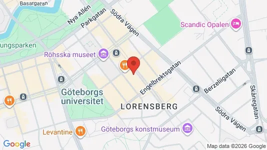 Apartments for rent i Gothenburg City Centre - kort over placeringen