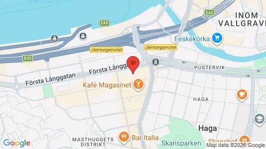 Apartments for rent i Gothenburg City Centre - kort over placeringen