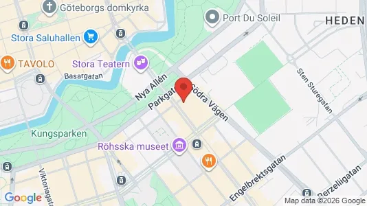 Apartments for rent i Gothenburg City Centre - kort over placeringen