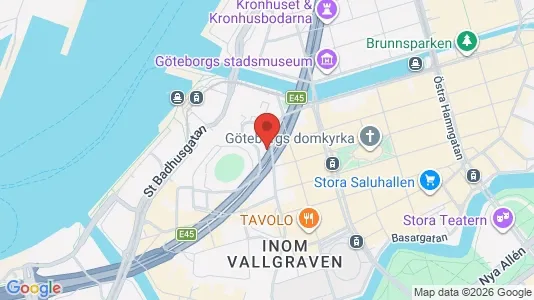 Apartments for rent i Gothenburg City Centre - kort over placeringen